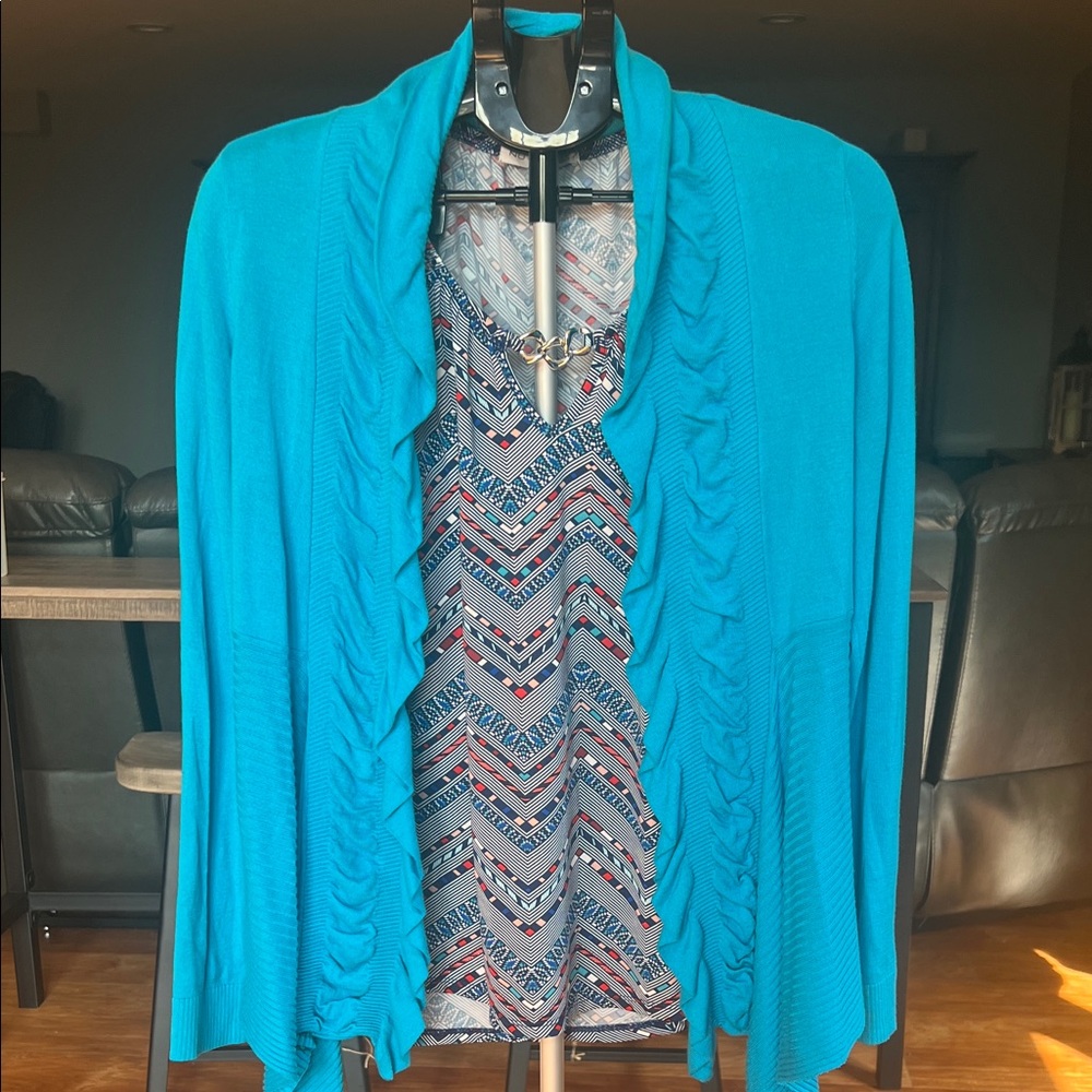 Notations Multicolor Chevron Top - Picture 3 of 6